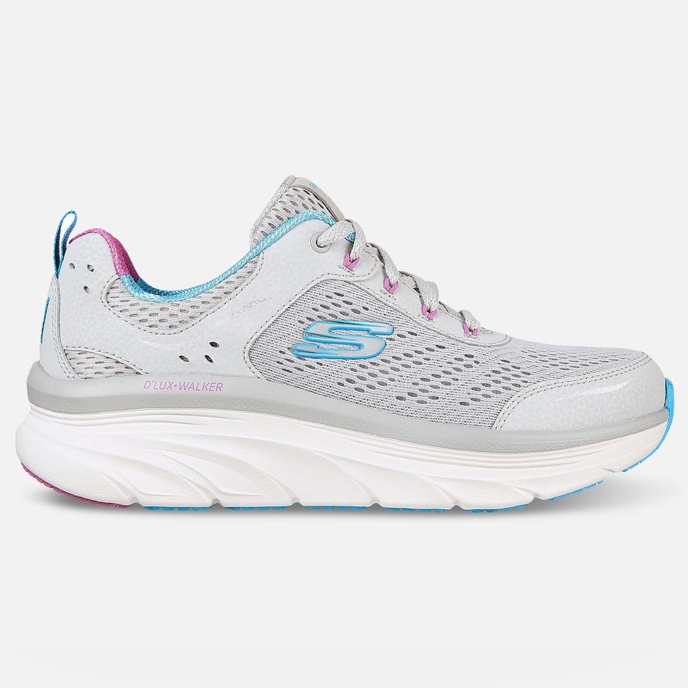 Skechers D'Lux Walker Infinite Motion Sneaker Women's Size 7 Light Gray - Picture 2 of 7